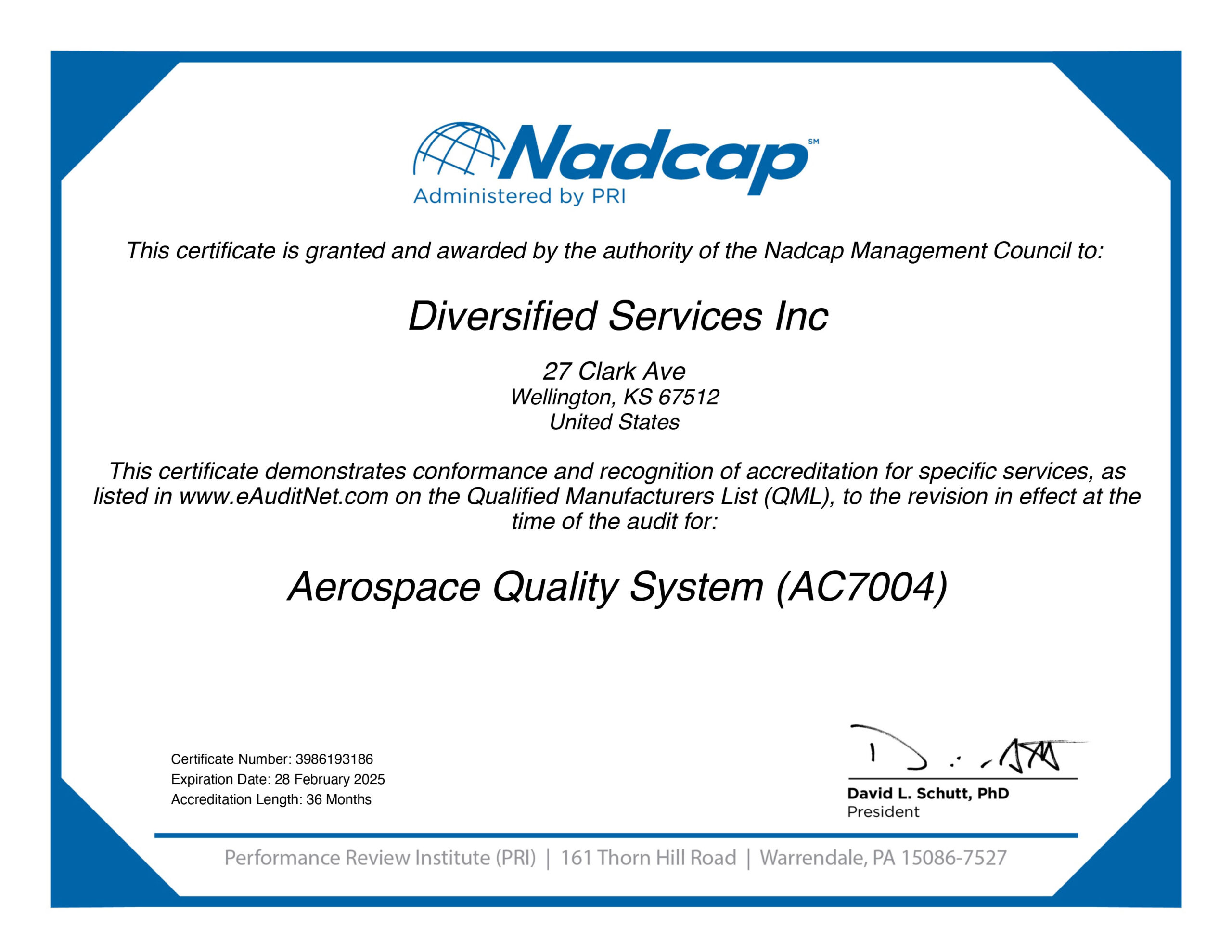 Nadcap Certifications - Metal Finishing Company | Aerospace Processing